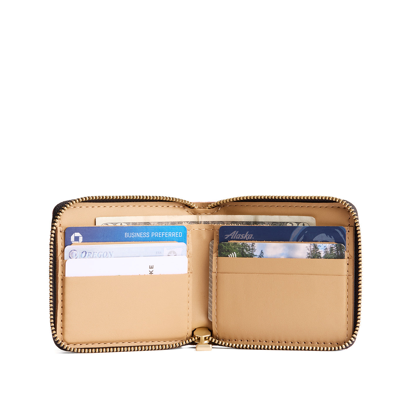 Small Zipper Bifold Wallet - Image 20